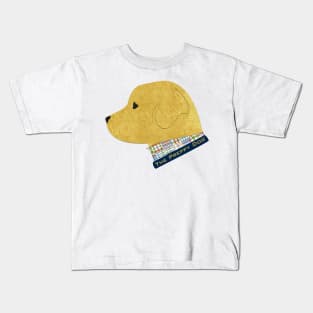 Preppy Dog Madras Golden Retriever Kids T-Shirt